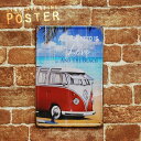 【メール便可】 (3) ALL YOU NEEDS LOVE AND THE BEACH VOLKSWAGEN ブリキ プレート Tin plate ティン プ...
