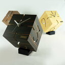 YK09-106 PUZZLE STAND TYPE M パズルスタンドタイプ(M) 黒檀合板 テーブルクロック 置き時計 木目 プライウッド ヤマト工芸 ya...