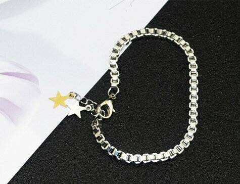 ブレスレット JIN ジン スターモチーフ メンズ レディース アクセサリー Sスタイル 星 垂れ下がり 腕輪の商品画像 2