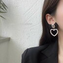 ピアス レディース リボン 人気デザイン 両耳用2つ入り レース生地 パールビーズ 垂れ下がり ハートモチーフ 韓国アクセサリー 可愛い お洒落 ファッションアイテム 結婚式 二次会 2way ブライダル ウェディング パーティー