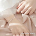 AREUM レディース ブレスレット きらきら シルバーカラー 細め シンプル 白金色 高見え 上品 アクセサリー