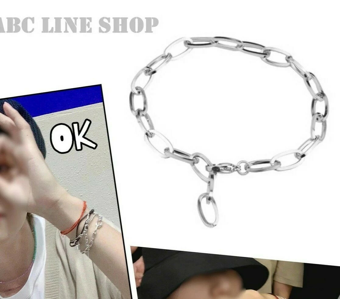 ブレスレット フリーサイズ 着用モチーフ BTS スタイル アクセサリー チェーン 小豆型 フォルテ お洒落 幅6m あずき 腕輪 ステンレス 金属アレルギー対...