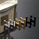 ピアス メンズ レディース 四角 リング フープ 両耳用2つ入り スクエア □ 金属アレルギー ステンレス 人気ファッション アクセサリー