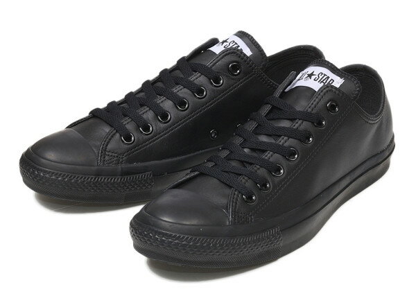 【converse】 コンバース スニーカー レザーオールスター OX LEATHER ALL STAR OX BLACK_MONO