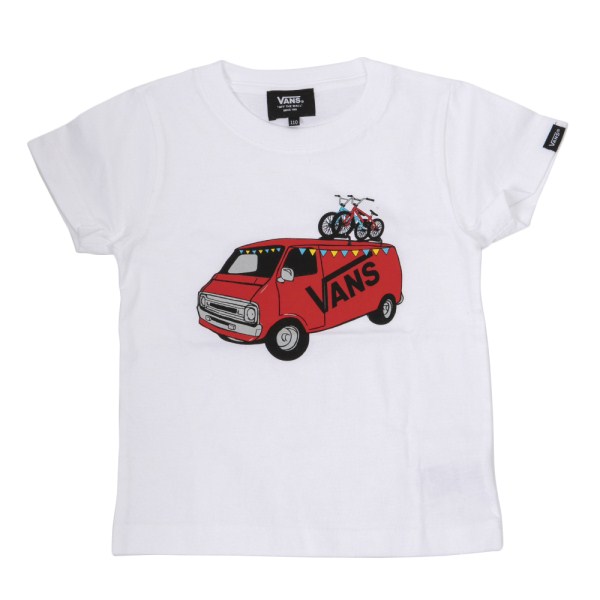 キッズ 【VANS ウェア】 Tシャツ Bicycle Van Boys S/S T-Shirt VA19SS-KT11 WHITE