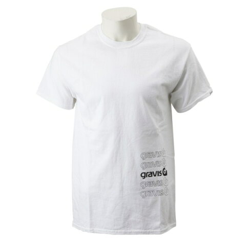 【gravis】Gravis Abstract BOXLOGO S/S グラビス ショートスリーブTシャツ GR19SS-MT05　WHITE