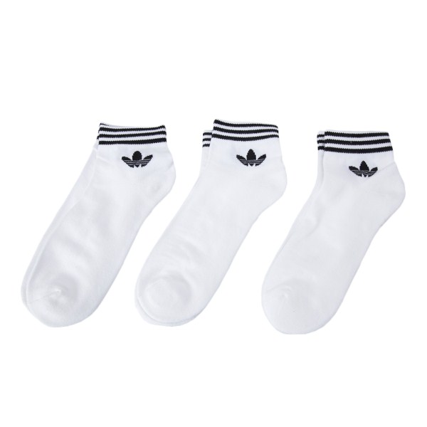 【adidas ウェア】 アディダスオリジナルス U TRF ANKLE SOCKS HC トレフォイル アンクルソックス EE1152　WHT/BLK