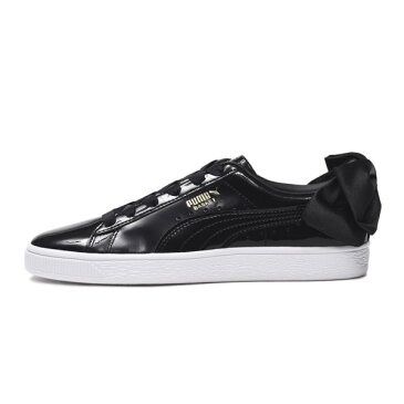 レディース 【PUMA】 プーマ W BASKET BOW PATENT バスケット ボウ パテント 368118　01BK/WH