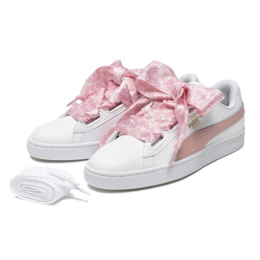 レディース 【PUMA】 プーマ W BASKET HEART REINVENT バスケット ハート リインベント 369935　01WH/BRIDAL ROS