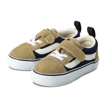 ベビー 【VANS】 OLD SKOOL (12-14) ヴァンズ オールドスクール V36BABY CDY　BEIGE/NAVY