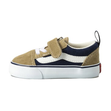 ベビー 【VANS】 OLD SKOOL (12-14) ヴァンズ オールドスクール V36BABY CDY　BEIGE/NAVY