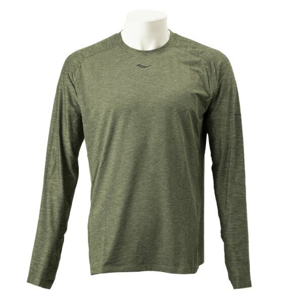 【Saucony アパレル】 サッカニー M BREAKTHRU LONG SLEEVE ブレイクスルー ロング スリーブ SAM800186-FLC　FOURLEAF CLOVER