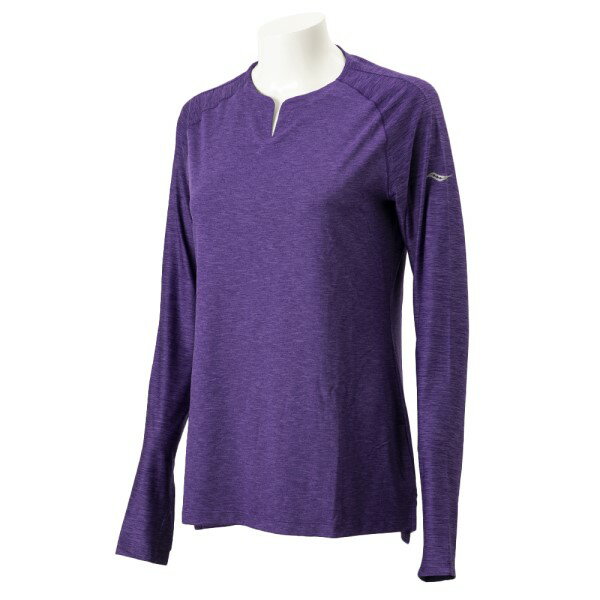 レディース 【Saucony アパレル】 サッカニー W BREAKTHRU LONG SLEEVE ブレイクスルー ロング スリーブ SAW800260-VI　VIOLET INDIGO 3