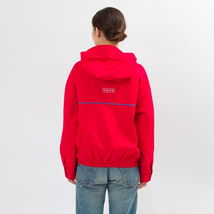 【VANSウェア】Full Zip Hooded Jacket ヴァンズ ジャケット VA20SS-GJ01　RED