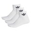 【adidas ウェア】 アディダス U ANKLE SOCKS 3P アンクルソックス FT8529　WHT/WHT/BLK