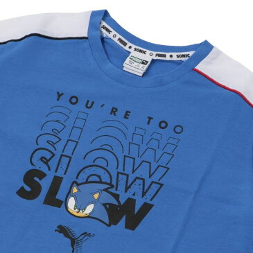 キッズ 【PUMA ウェア】 プーマ ウェア プーマ X SEGA アドバンス Tシャツ 596312　41PALACE BLUE