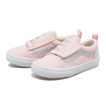 キッズ 【VANS】 OLD SKOOL (14-21) ヴァンズ オールドスクール V36CJ S.GLT　PINK/SLV