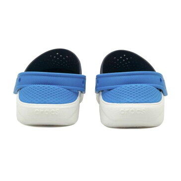 ジュニア 【crocs】 クロックス LiteRide Clog K (19-21) ライトライド クロッグ 205964-462　Navy/White