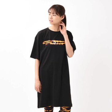 レディース 【PUMA ウェア】 プーマ ウェア W TIE DYE ドレス 598506 01COTTON BLACK