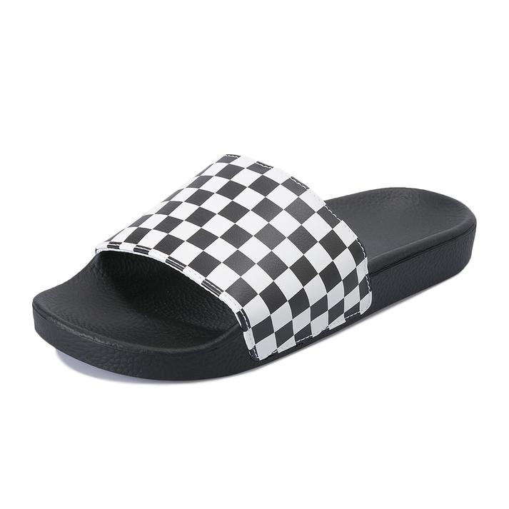 【VANS】M SLIDE-ON ヴァンズ スライドオン VN0004KIIP9 18SM (CHKBOARD)WHT