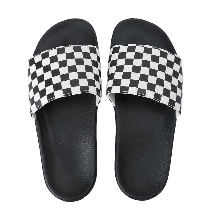 【VANS】M SLIDE-ON ヴァンズ スライドオン VN0004KIIP9 18SM (CHKBOARD)WHT