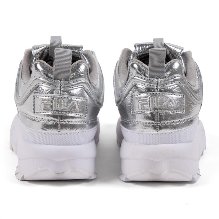 レディース【FILA】 フィラ DISRUPTOR II CREASED METALLIC デイスラプターツークリーズドメタリック F06110063 MSW