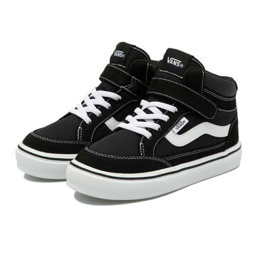 キッズ【VANS】 ヴァンズ FALKEN HI(17-23) ファルケン ハイ V3834K BLACK/WHITE