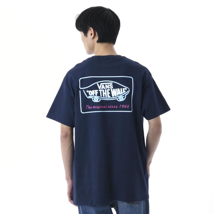 【VANS】 ヴァンズ M VANS NEON TUBE OTW S/STEE ショートスリーブ 121H1010500 NAVY