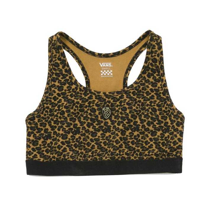 【VANS】 ヴァンズ W STRAUBERRY LEOPARD BRALETTE タンクトップ VN0A5JO1Z01 CHER CHEETAH