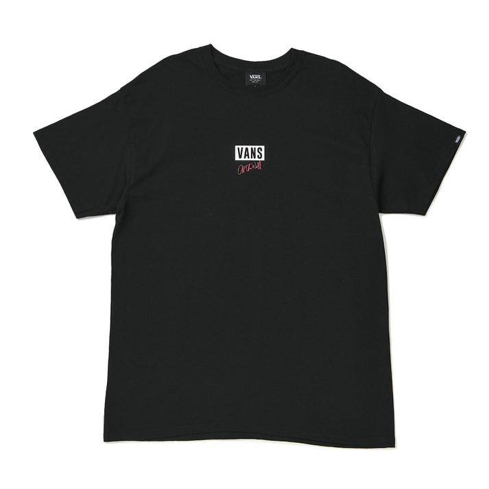 【VANS】 ヴァンズ M Box & Handwriting S/S TEE ショートスリーブ 121K1010400 BLACK