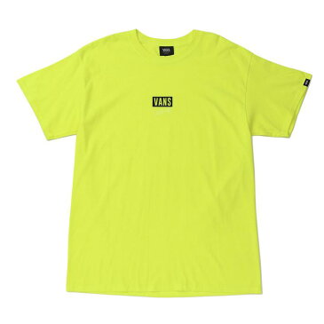 【VANS】 ヴァンズ M Box & Handwriting S/S TEE ショートスリーブ 121K1010400 N-YELLOW