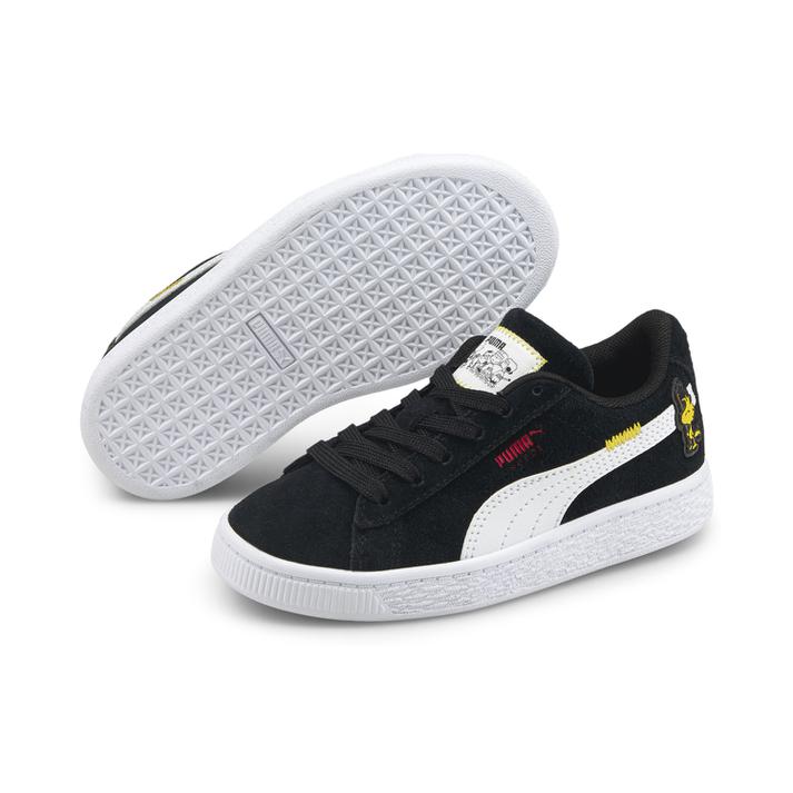 キッズ【PUMA】 プーマ 17-21PEANUTS SUEDE CLASSIC XXI PEANUTS スウェード クラシック XXI PS 380934 01BLACK/WHITE