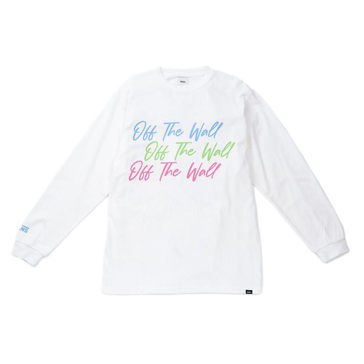 【VANS】 ヴァンズ W NEON O.T.W.L/S T-Shirt ロングスリーブ 121K3020300 WHITE