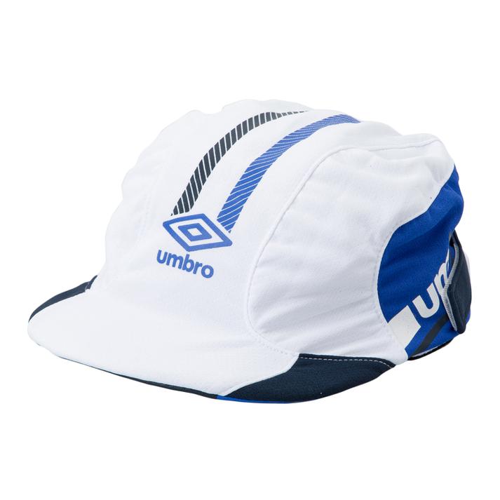 【UMBRO ウェア】 Jr.Cooling practice Cap JRクーリングフットボールプラクティスキャップ UUDRJC03 WHITE NAVY