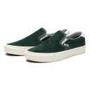 ≪Pig Suede Collection≫【VANS】 ヴァンズ SLIP-ON 59 スリッポン59 VN0A38GU94T (PIG)JUNGLE GRN