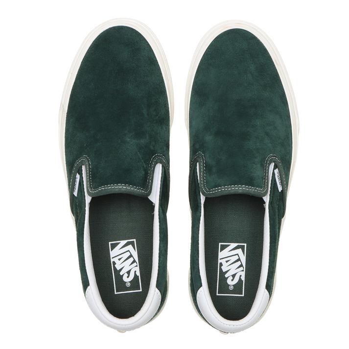 ≪Pig Suede Collection≫【VANS】 ヴァンズ SLIP-ON 59 スリッポン59 VN0A38GU94T (PIG)JUNGLE GRN 2