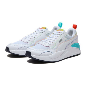 【PUMA】 プーマ X-RAY2 SQUARE RAINBOW エックスレイ　ツウー　スクエア　レインボー 368856 01WH/BLUE/RED