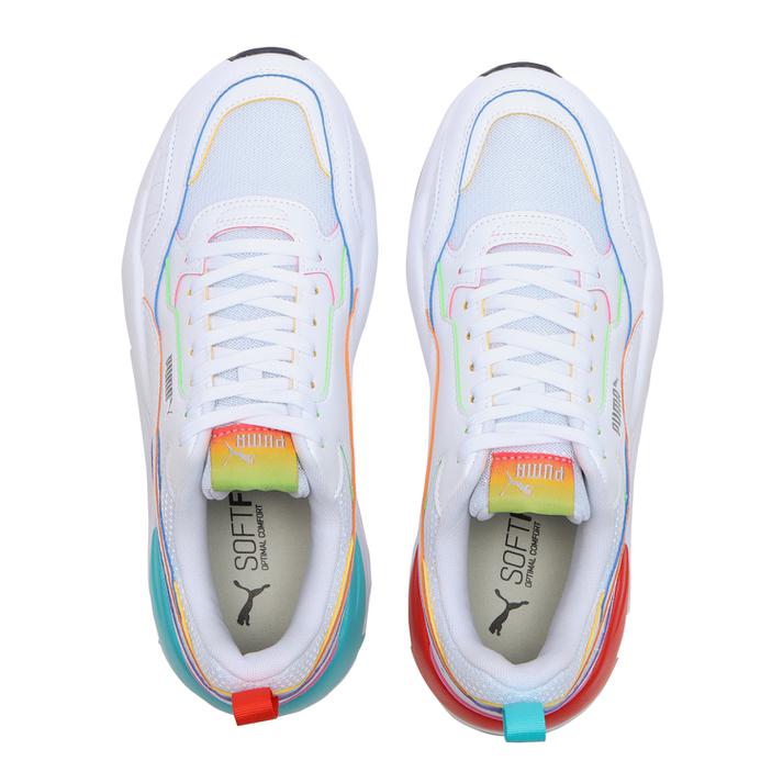 【PUMA】 プーマ X-RAY2 SQUARE RAINBOW エックスレイ　ツウー　スクエア　レインボー 368856 01WH/BLUE/RED