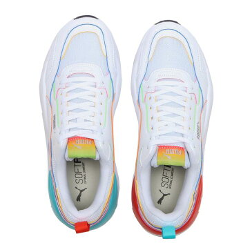【PUMA】 プーマ X-RAY2 SQUARE RAINBOW エックスレイ ツウー スクエア レインボー 368856 01WH/BLUE/RED