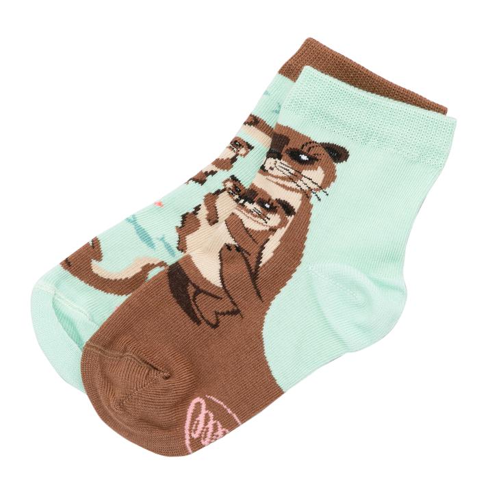 キッズ 【MANY MORNINGS】 MANY MORNINGS MM--22SS メニーモーニングス キッズ 靴下 ハリネズミ MM--22SS Otter Stories