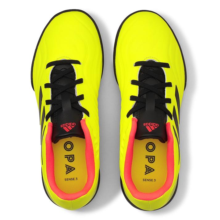 ジュニア 【ADIDAS】 アディダス 21-245copa sense.3 tf j キッズ コパ センス.3 TF J GZ1378 TSYE/CBLK/SREDネット注文　サッカー　用品　セール
