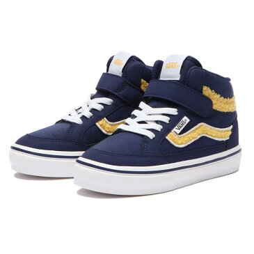 キッズ 【VANS】 ヴァンズ FALKEN HI(17-23) キッズ スニーカー V3834K BOA NAVY/YEL