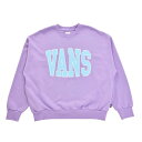 【VANS】 ヴァンズ W wrong Fisheye Logo C SWT スウェットクルー 122K3040200 LAVENDER