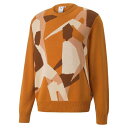 yPUMAz v[} M PLAYERS LOUNGE KNIT CREW OX[u 535804 66ORANGE BRICK