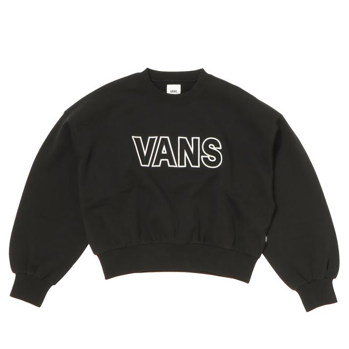 yVANSz @Y W SHORT LENGTH CREW SWEAT XEFbgN[ 122C3040100 BLACK