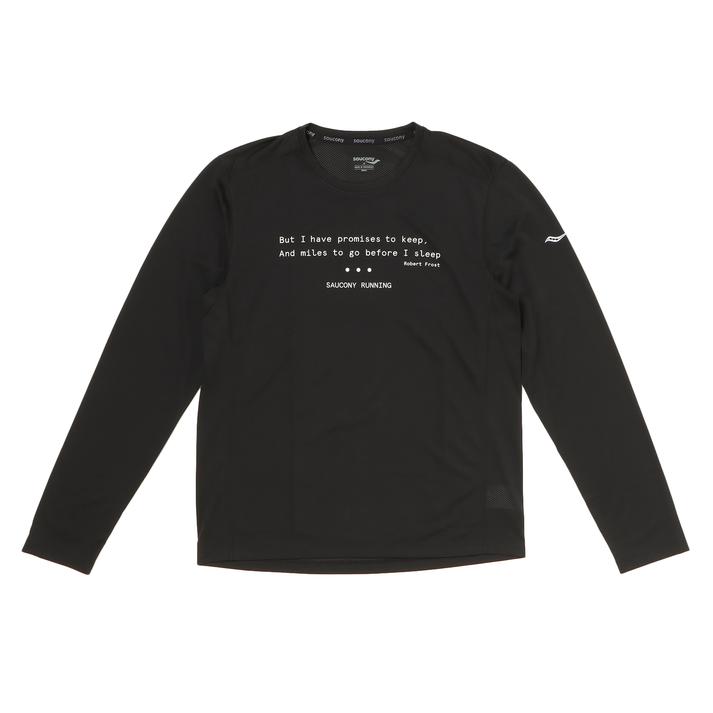  サッカニー M STOPWATCH GRAPHIC L/S ロングスリーブ SAM800311-BKA2 BLACK