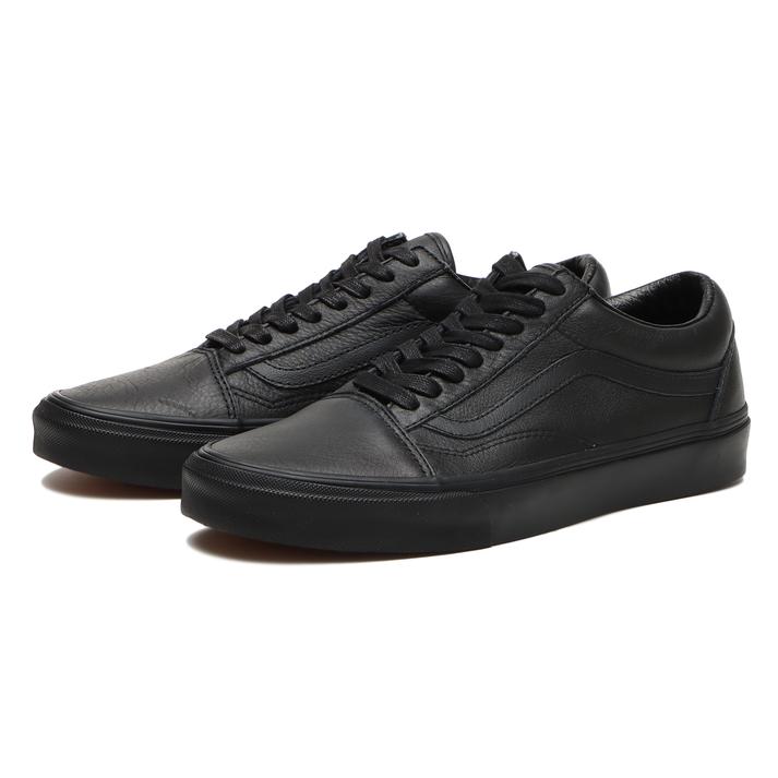 ヴァンズ レザースニーカー メンズ 【VANS】 ヴァンズ OLD SKOOL オールドスクール VN0003Z6L3A (LEATHER) BLACK