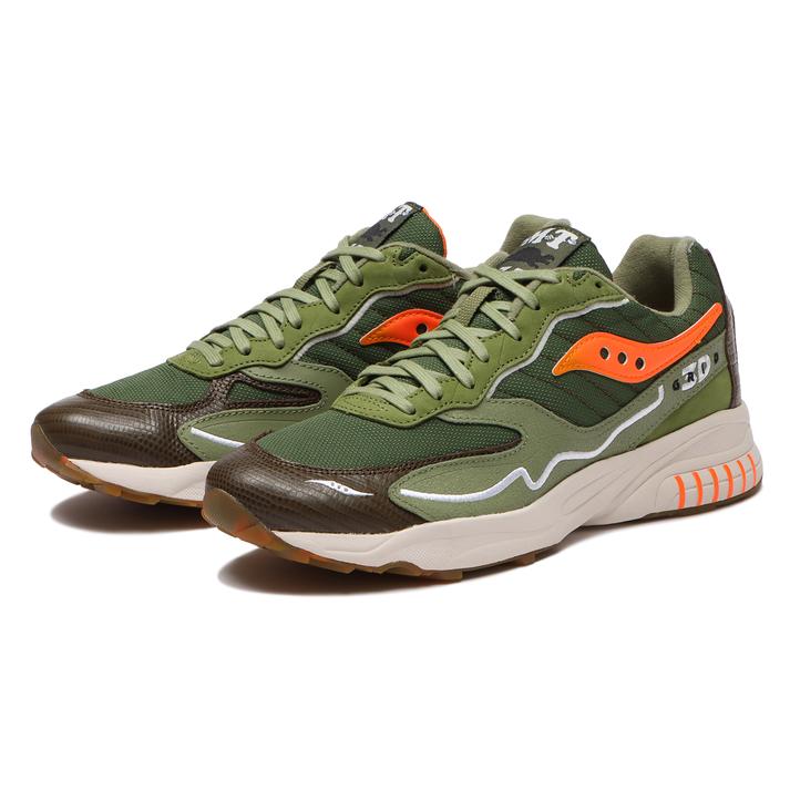 【SAUCONY】 サッカニー 3D GRID HURRICANE スリーディーグリッドハリケーン S70682-1 GREEN/ORANGE