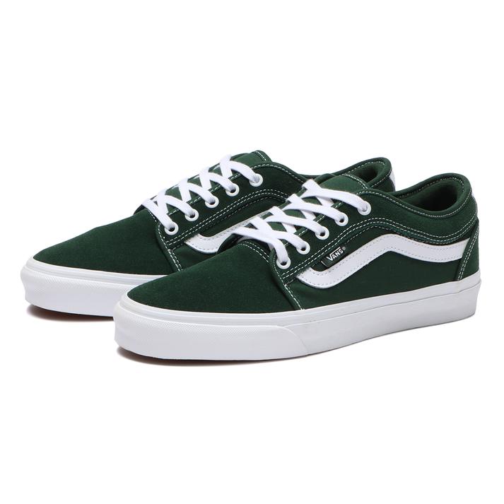 【VANS】 ヴァンズ CHUKKA LOW SIDESTRIPE チャッカローサイドストライプ VN0A5KQZDGY D.GREEN/WHT