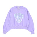 【VANS】 ヴァンズ W VANS COLLEGE LOGO C SWT スウェットクルー 123R3040200 ABC-MART限定 PURPLE